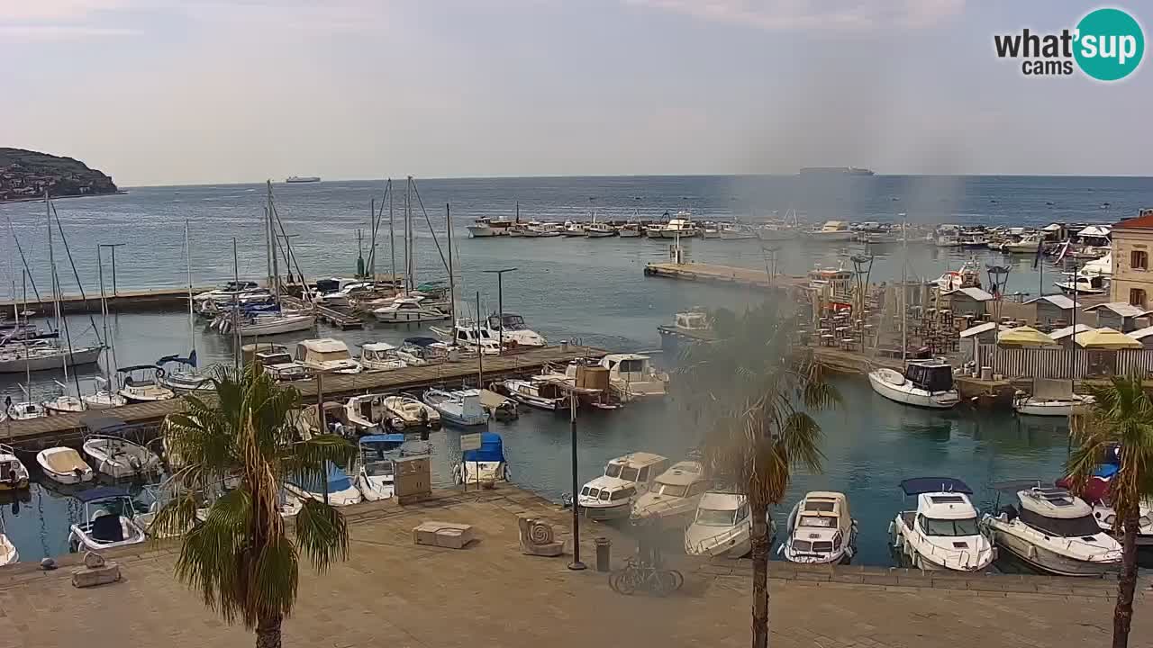 Camera en vivo Koper – puerto deportivo y paseo marítimo desde el Hotel Grand Koper