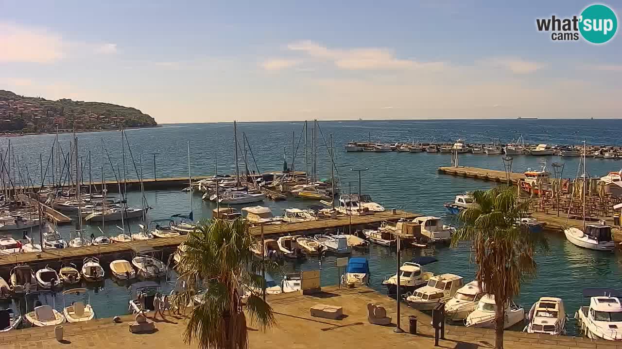 Webcam Capodistria – marina e lungo mare dall’Hotel Grand Koper