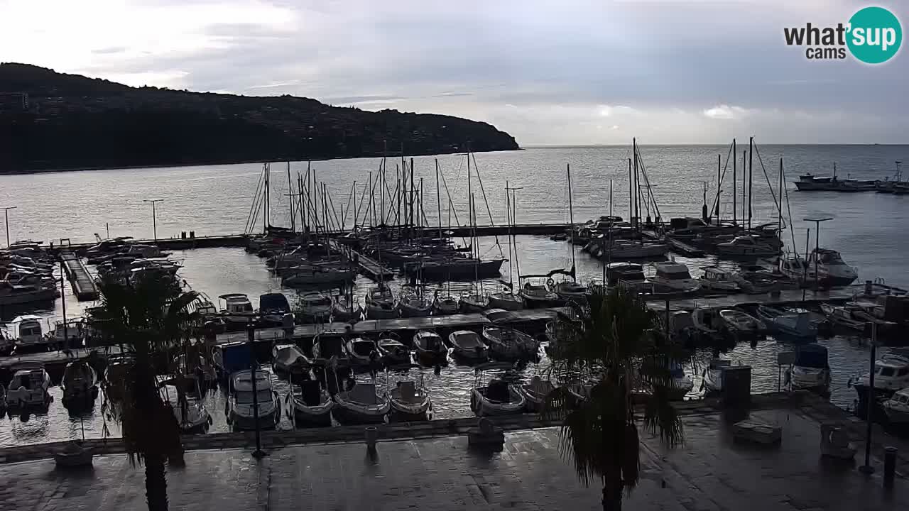 Webcam Capodistria – marina e lungo mare dall’Hotel Grand Koper