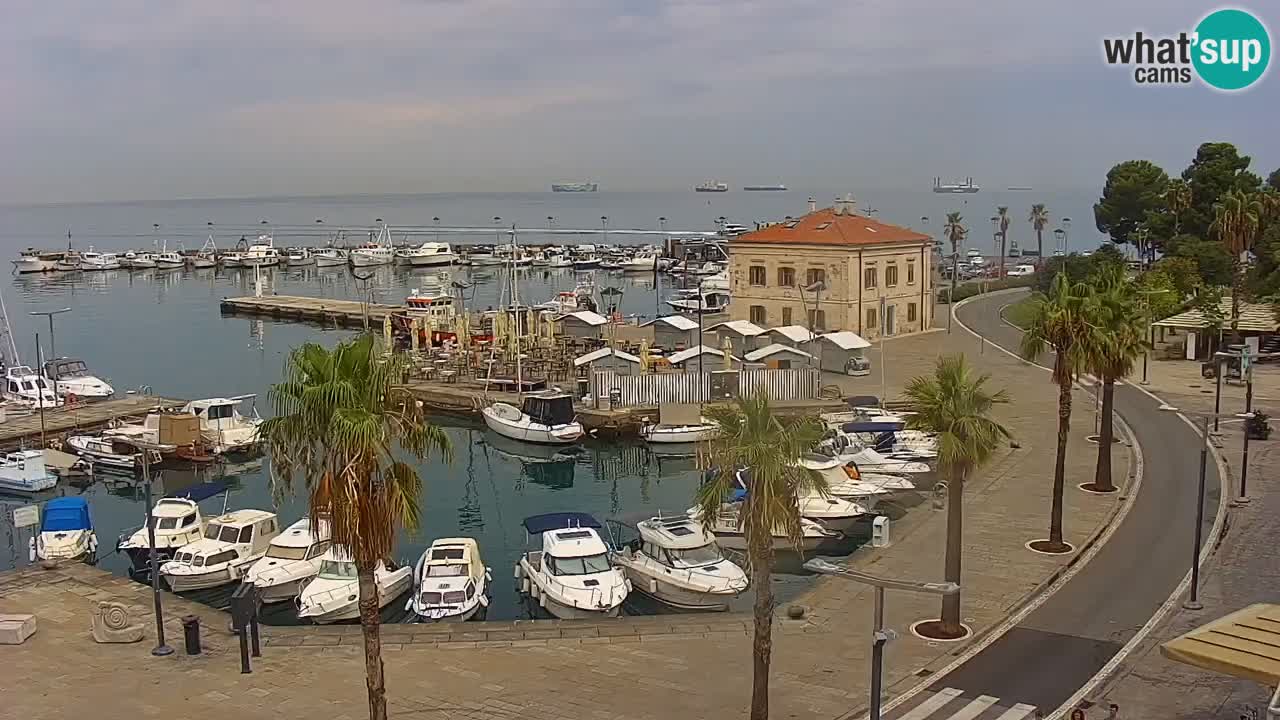 Webcam Capodistria – marina e lungo mare dall’Hotel Grand Koper