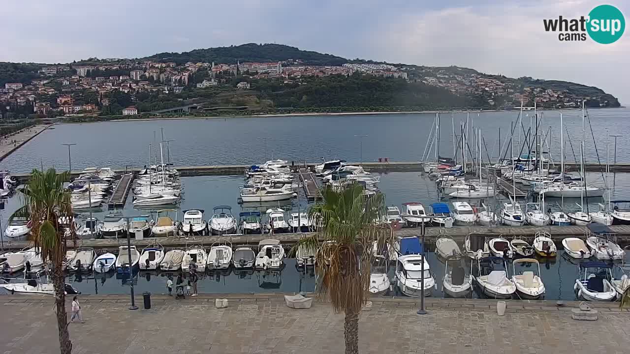 Webcam Capodistria – marina e lungo mare dall’Hotel Grand Koper