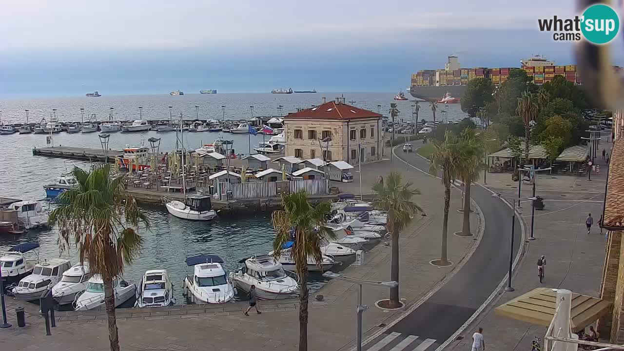 Webcam Capodistria – marina e lungo mare dall’Hotel Grand Koper