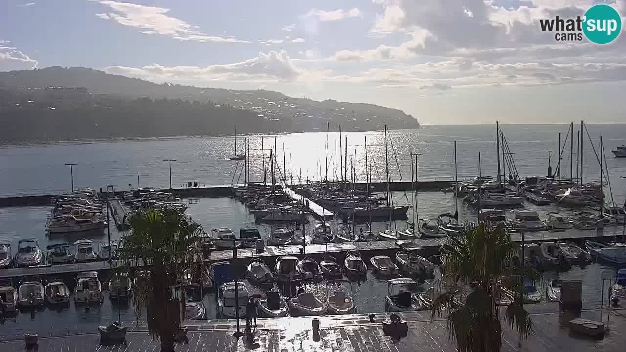 Camera en vivo Koper – puerto deportivo y paseo marítimo desde el Hotel Grand Koper