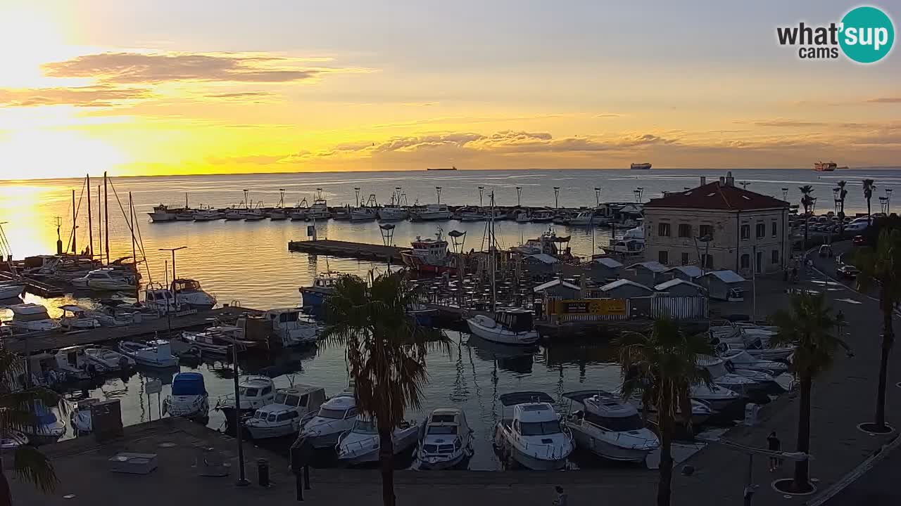 Webcam Capodistria – marina e lungo mare dall’Hotel Grand Koper