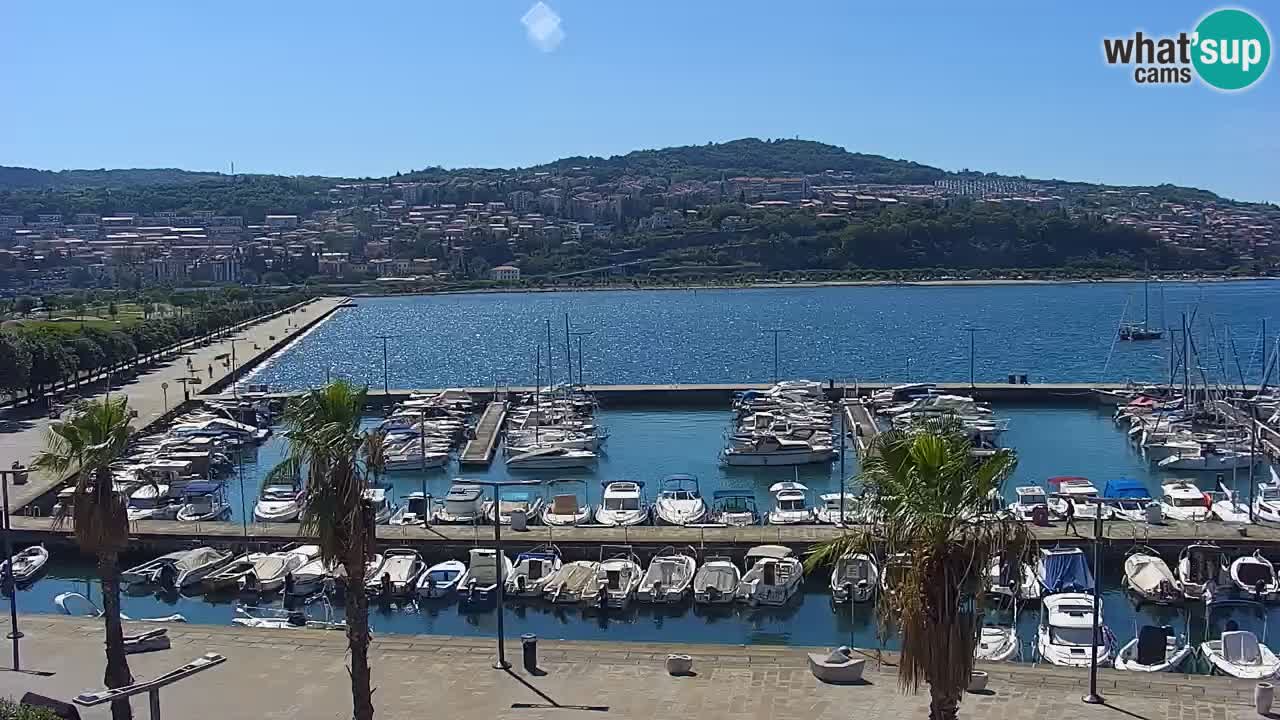 Webcam Capodistria – marina e lungo mare dall’Hotel Grand Koper