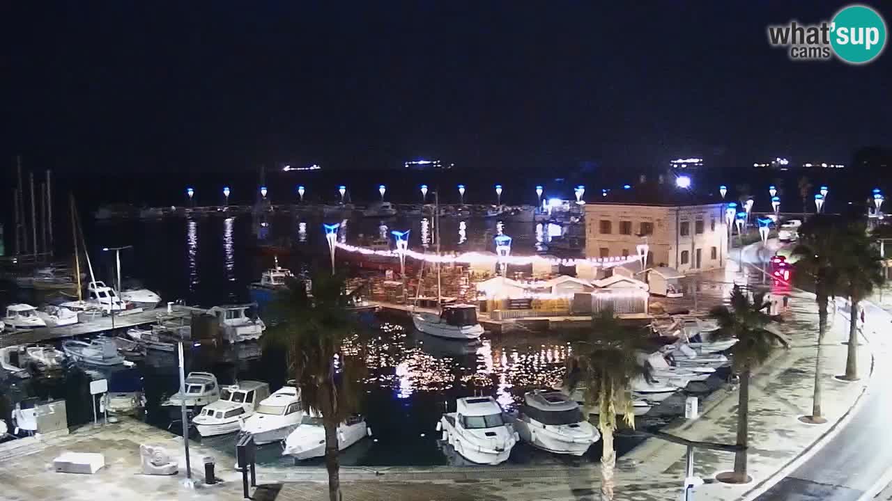 Camera en vivo Koper – puerto deportivo y paseo marítimo desde el Hotel Grand Koper