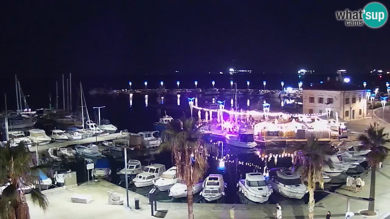 Webcam Capodistria – marina e lungo mare dall’Hotel Grand Koper