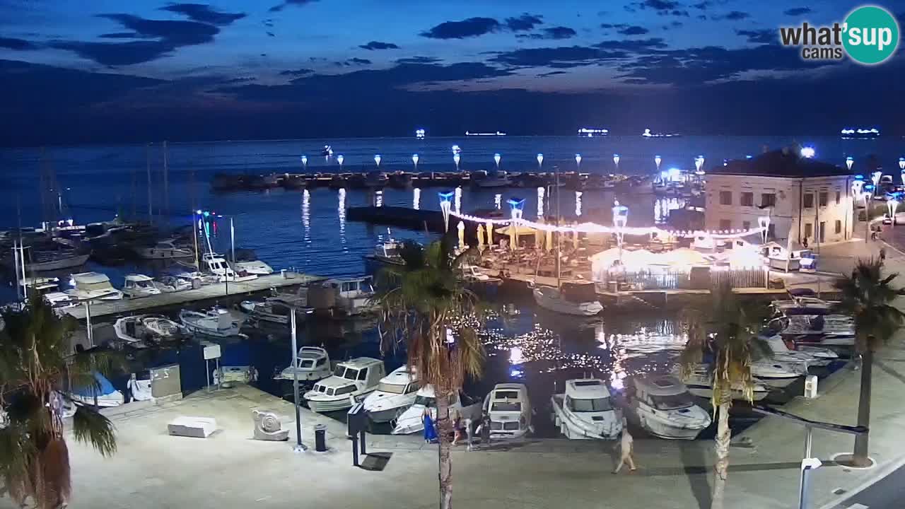 Web kamera Koper – marina i promenada – hotel Grand Koper