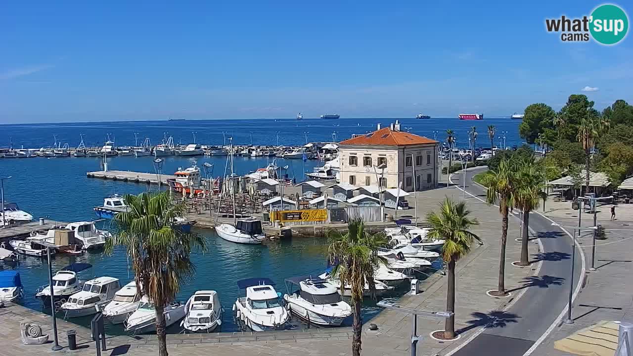 Web kamera Koper – marina i promenada – hotel Grand Koper