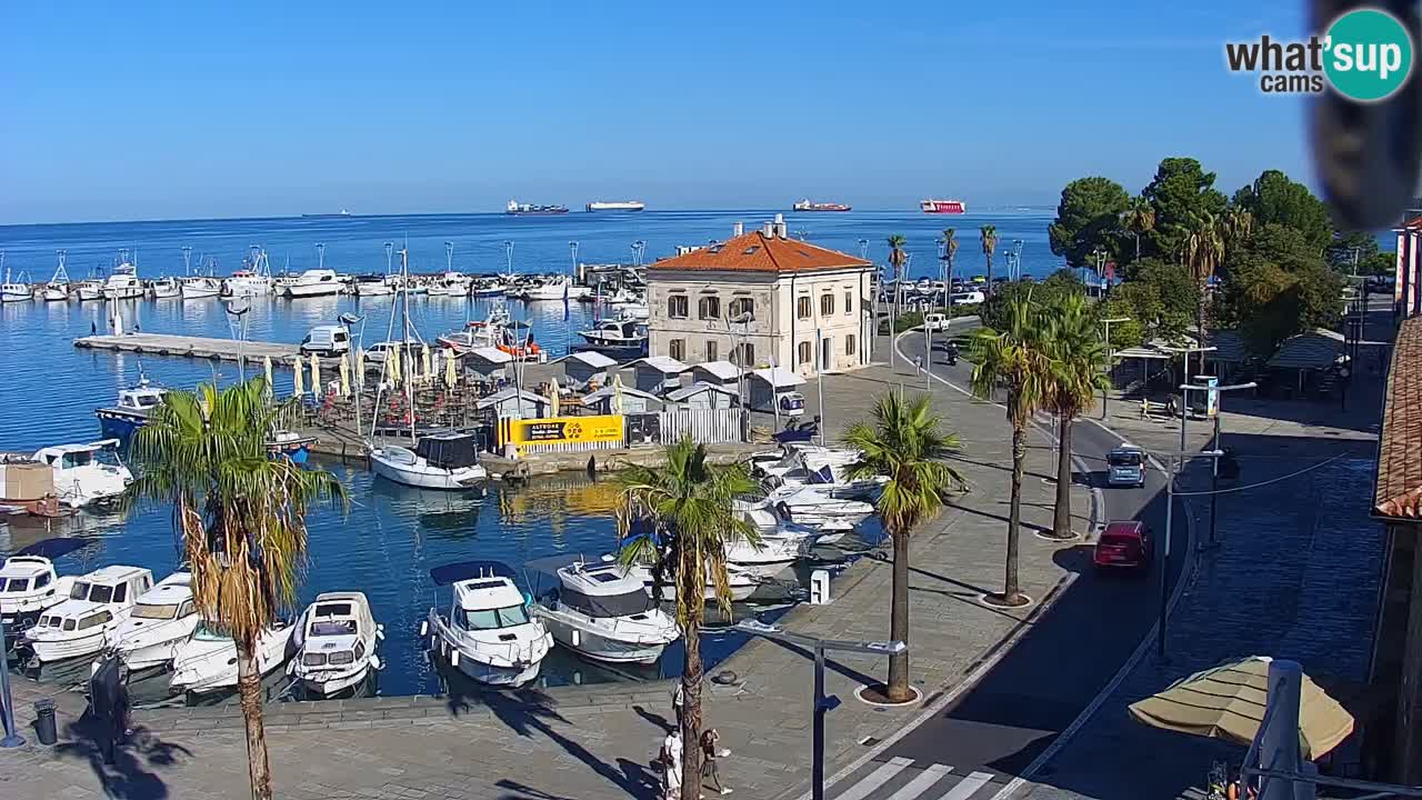 Web kamera Koper – marina i promenada – hotel Grand Koper