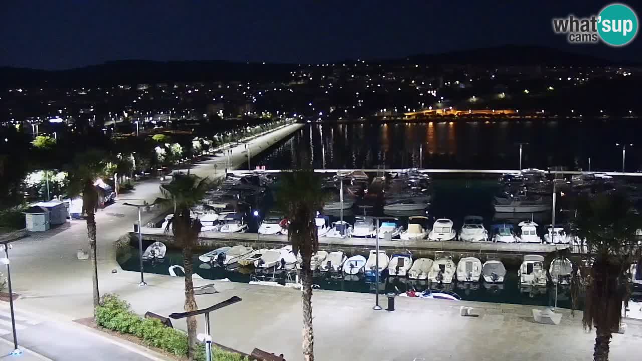 Webcam Koper – Panorama de la marina et de la promenade depuis le Grand Hotel Koper