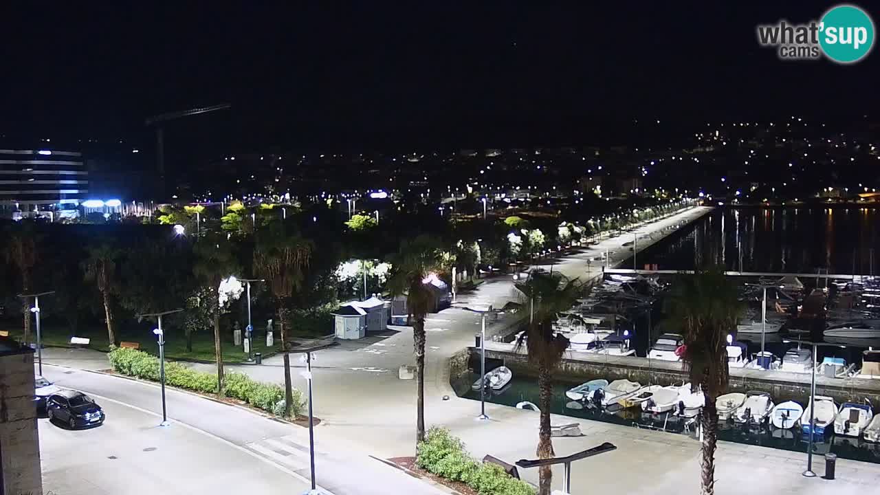 Webcam Capodistria – marina e lungo mare dall’Hotel Grand Koper