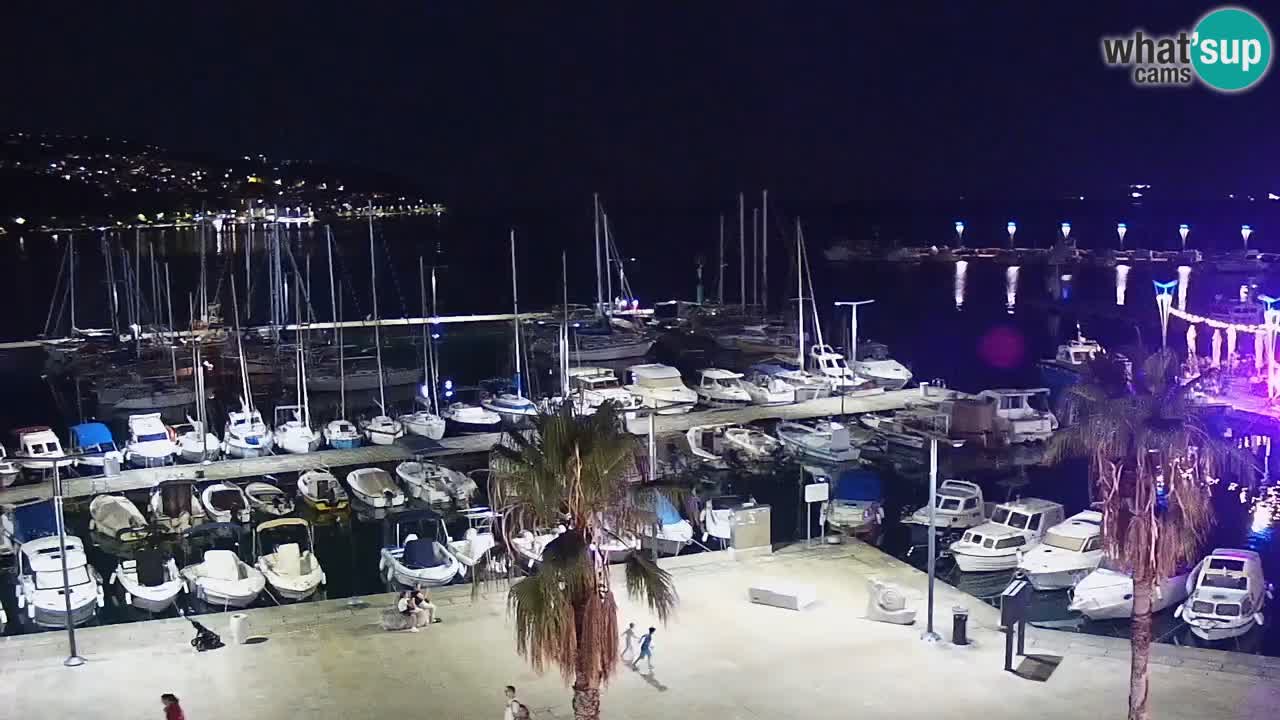 Spletna kamera Koper – Panorama na marino in promenado s Hotela Grand Koper