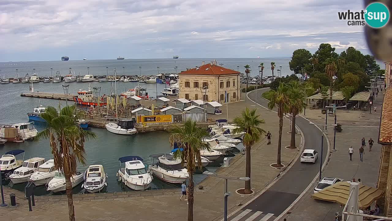 Webcam Capodistria – marina e lungo mare dall’Hotel Grand Koper