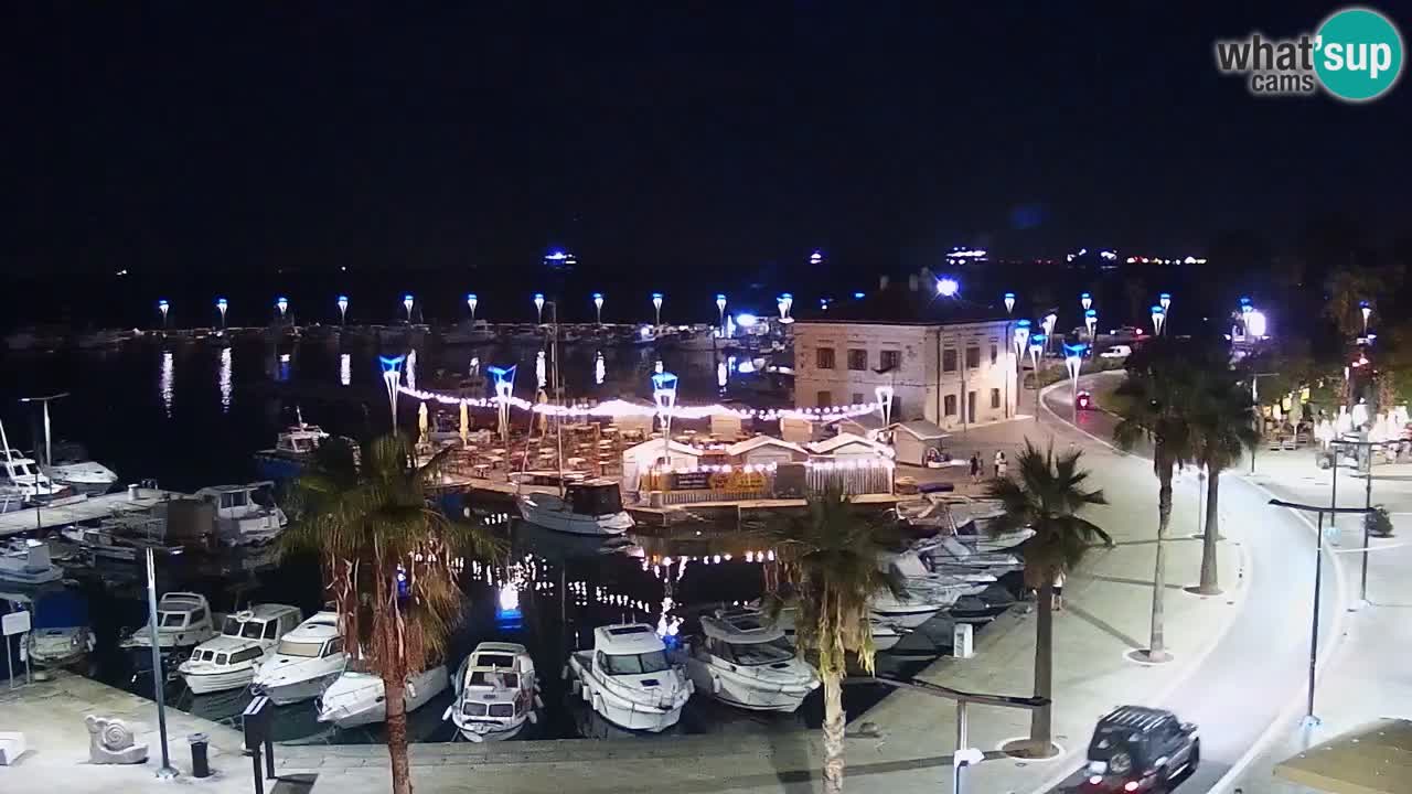 Webcam Koper – Panorama of the marina and promenade from the Grand Hotel Koper