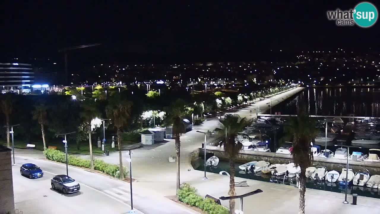 Webcam Capodistria – marina e lungo mare dall’Hotel Grand Koper