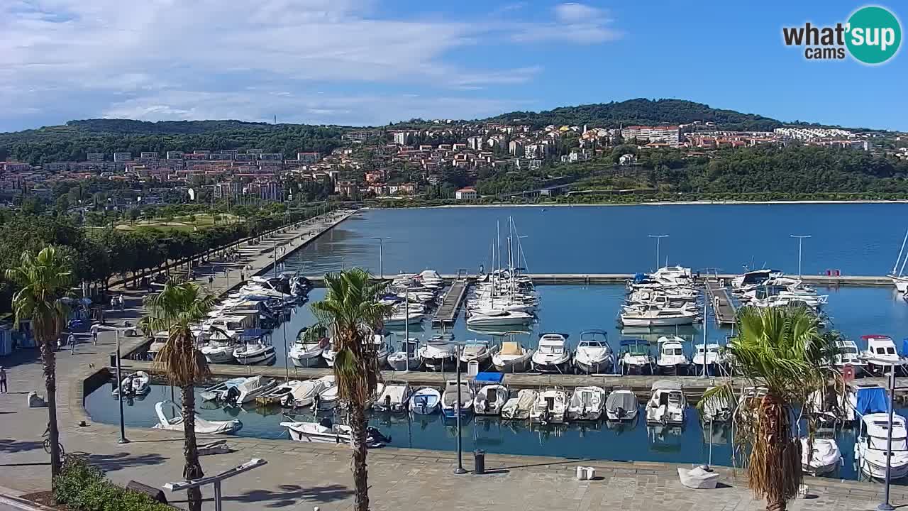 Web kamera Koper – marina i promenada – hotel Grand Koper