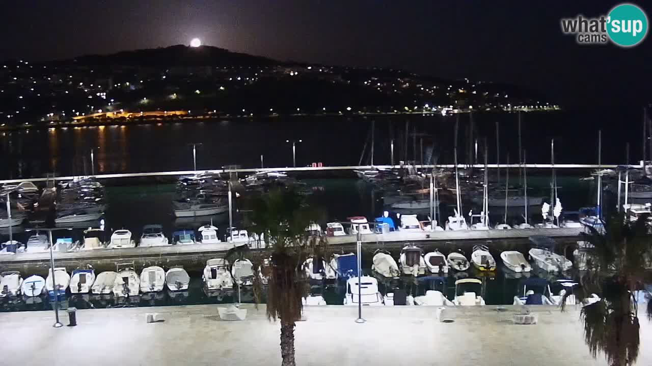 Webcam Capodistria – marina e lungo mare dall’Hotel Grand Koper