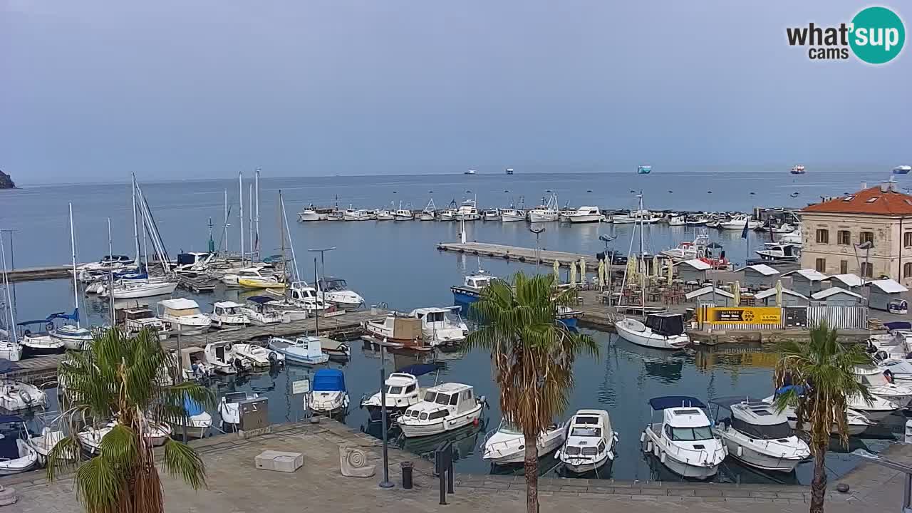 Camera en vivo Koper – puerto deportivo y paseo marítimo desde el Hotel Grand Koper
