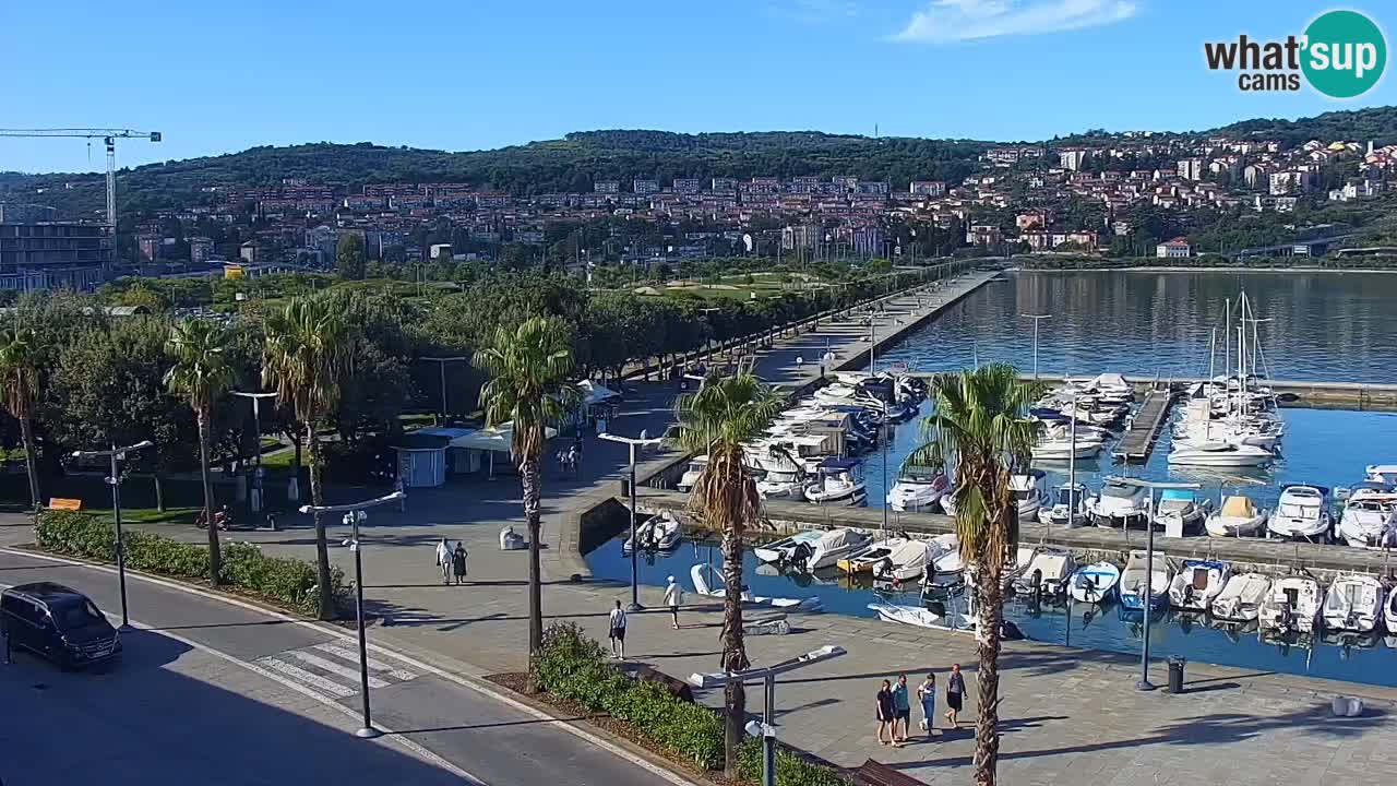 Web kamera Koper – marina i promenada – hotel Grand Koper