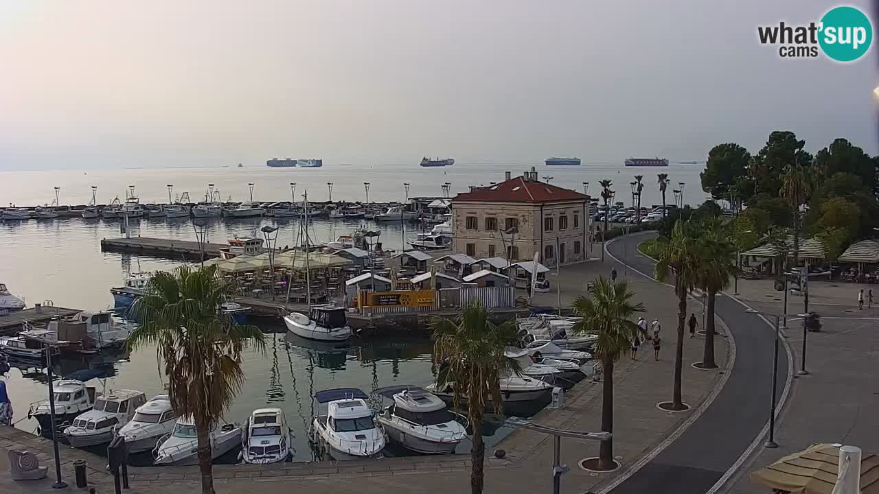 Webcam Capodistria – marina e lungo mare dall’Hotel Grand Koper