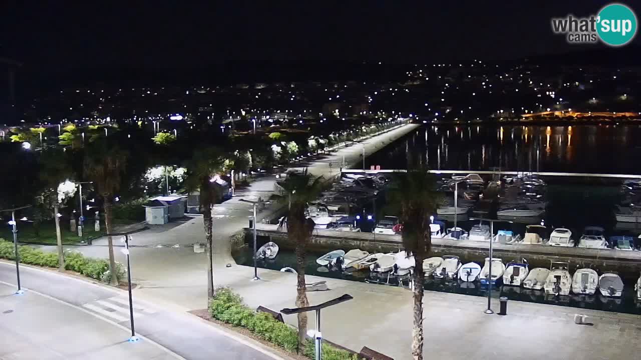Camera en vivo Koper – puerto deportivo y paseo marítimo desde el Hotel Grand Koper