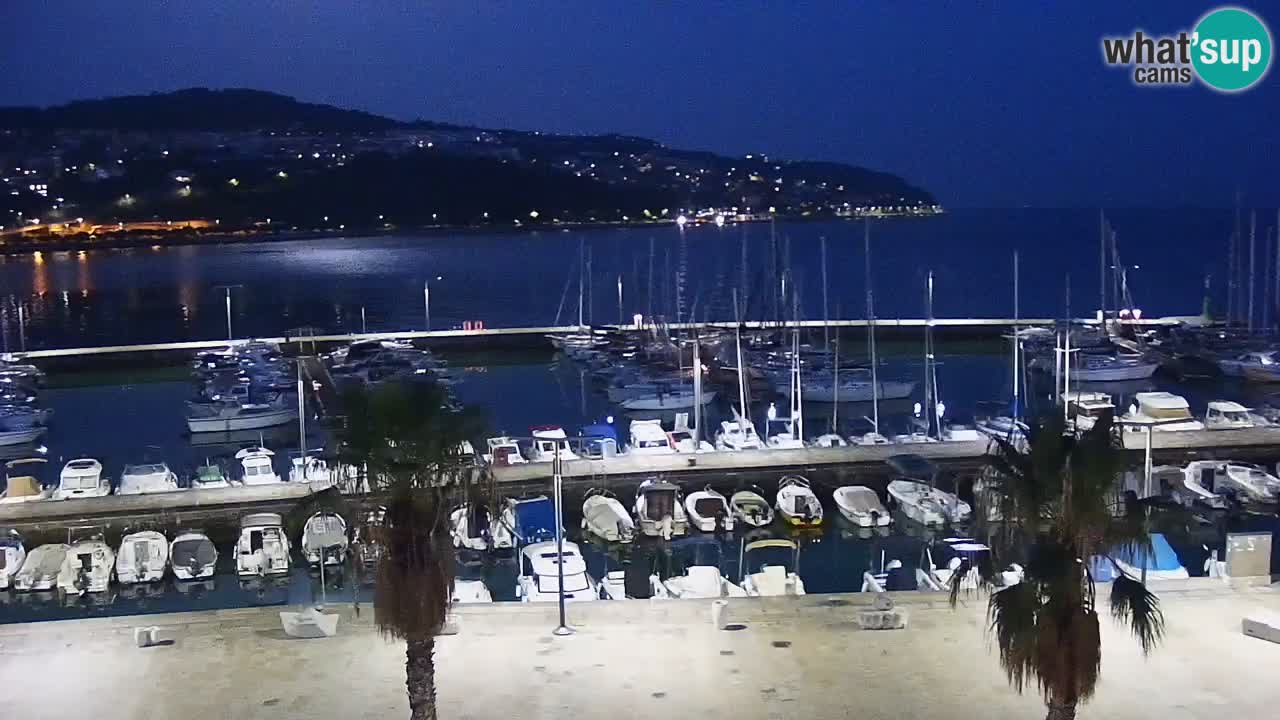 Web kamera Koper – marina i promenada – hotel Grand Koper