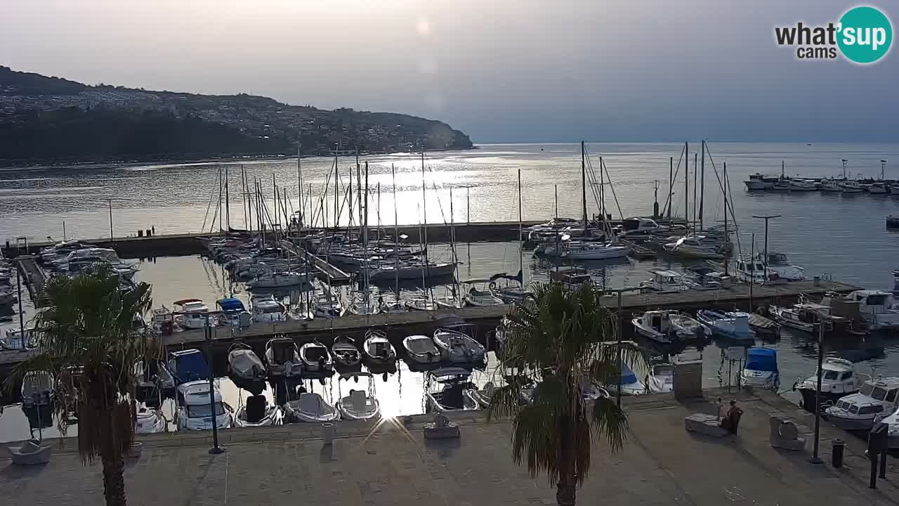Webcam Capodistria – marina e lungo mare dall’Hotel Grand Koper