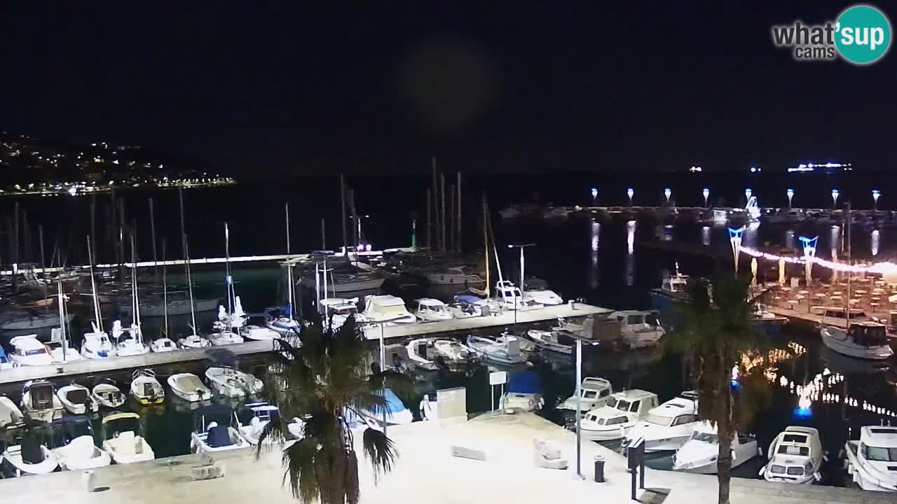 Webcam Capodistria – marina e lungo mare dall’Hotel Grand Koper