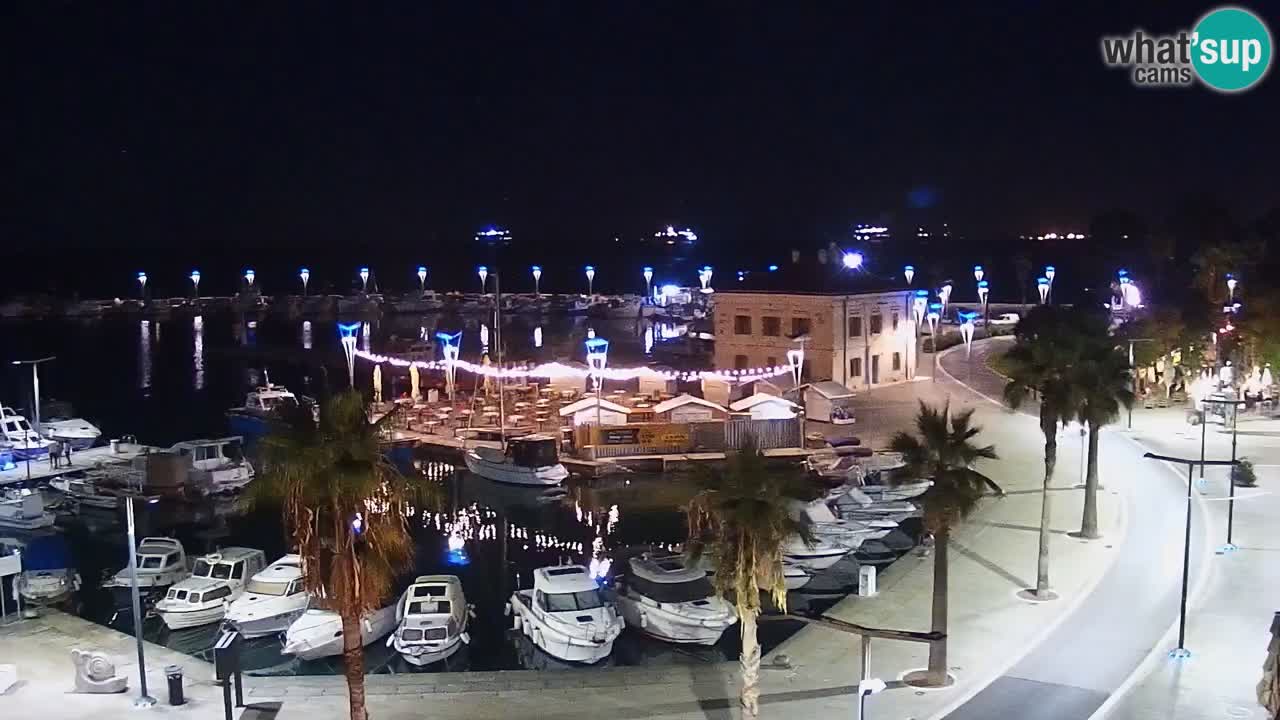 Camera en vivo Koper – puerto deportivo y paseo marítimo desde el Hotel Grand Koper