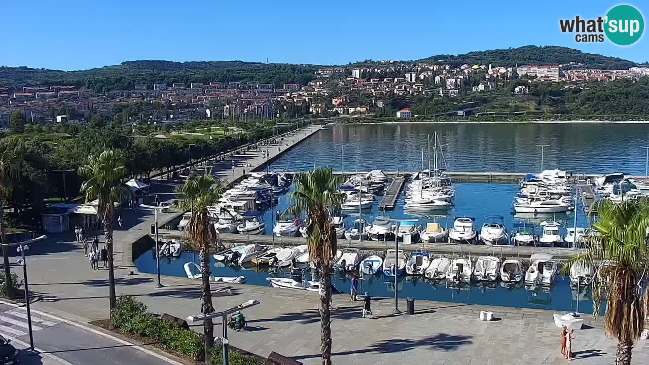 Webcam Capodistria – marina e lungo mare dall’Hotel Grand Koper