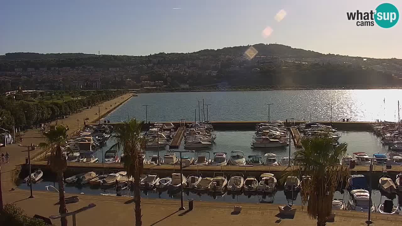 Webcam Capodistria – marina e lungo mare dall’Hotel Grand Koper