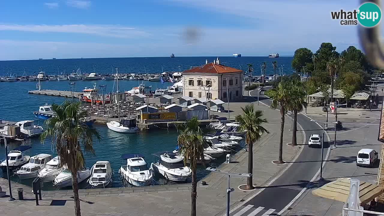 Webcam Capodistria – marina e lungo mare dall’Hotel Grand Koper