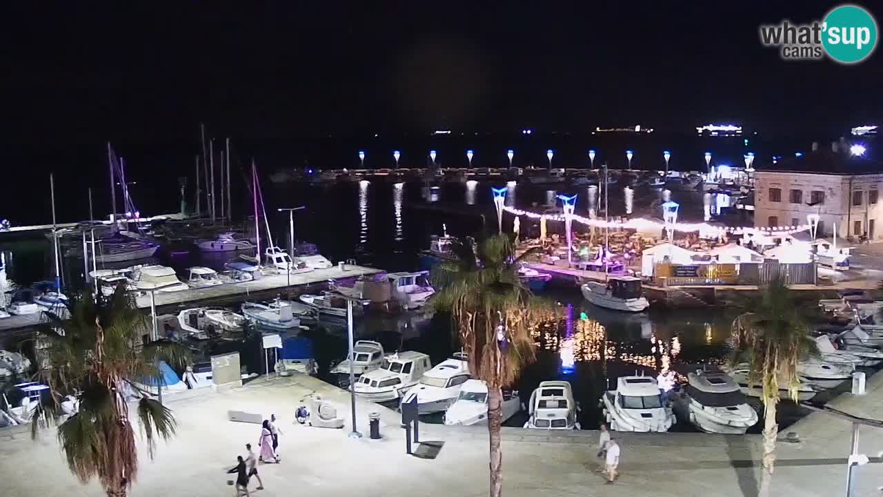 Webcam Capodistria – marina e lungo mare dall’Hotel Grand Koper