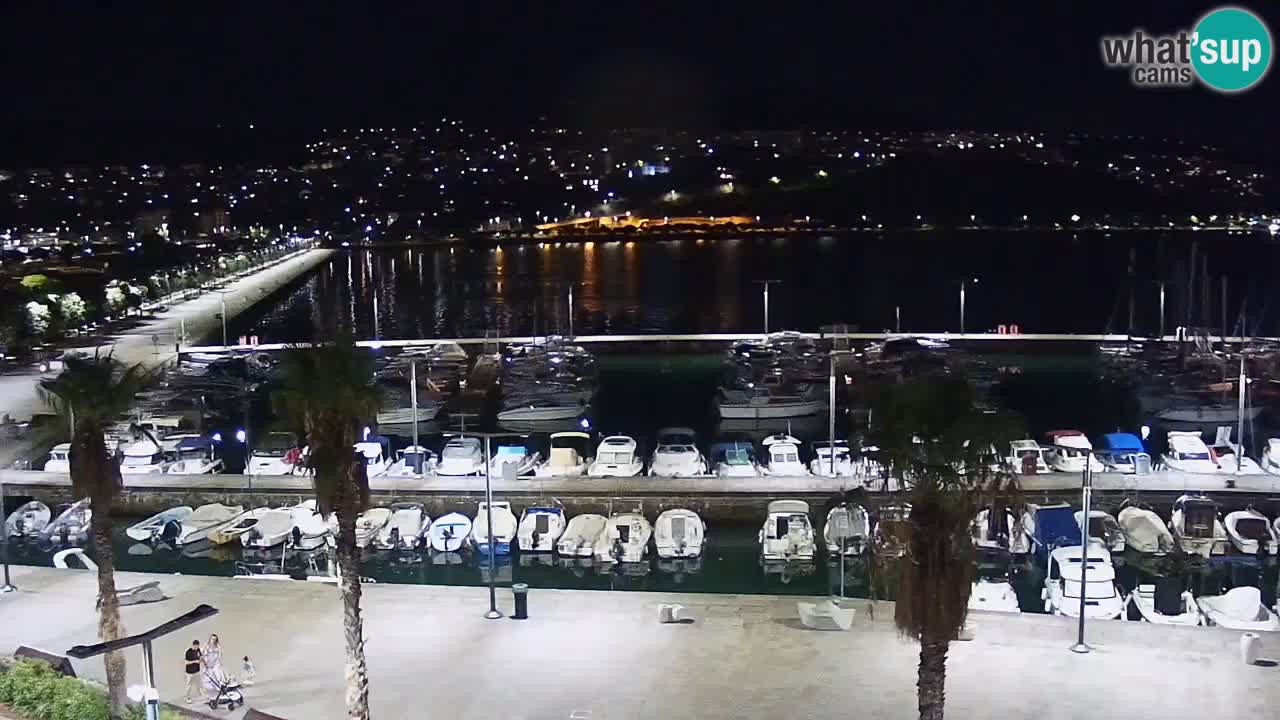 Camera en vivo Koper – puerto deportivo y paseo marítimo desde el Hotel Grand Koper