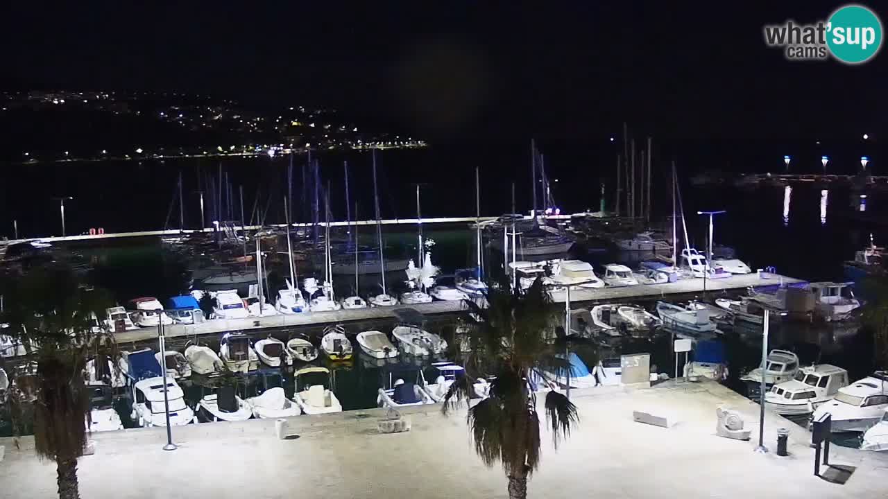 Camera en vivo Koper – puerto deportivo y paseo marítimo desde el Hotel Grand Koper
