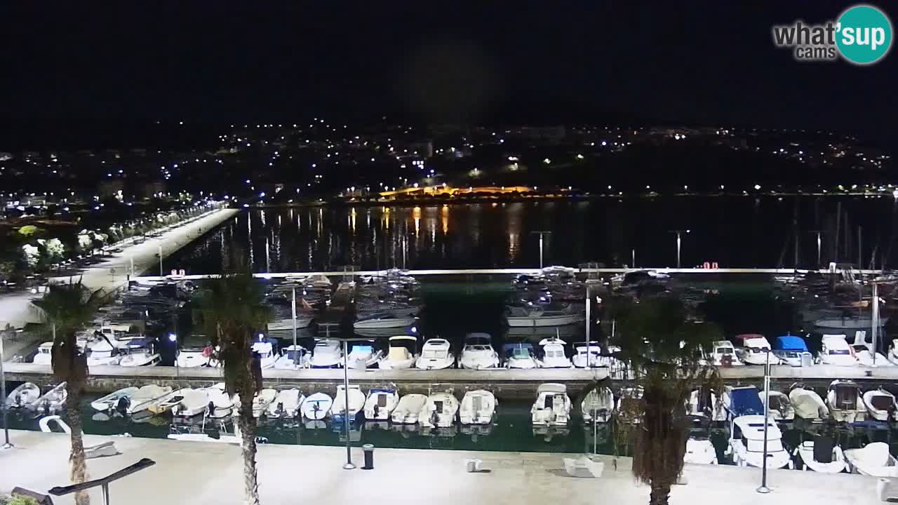 Spletna kamera Koper – Panorama na marino in promenado s Hotela Grand Koper
