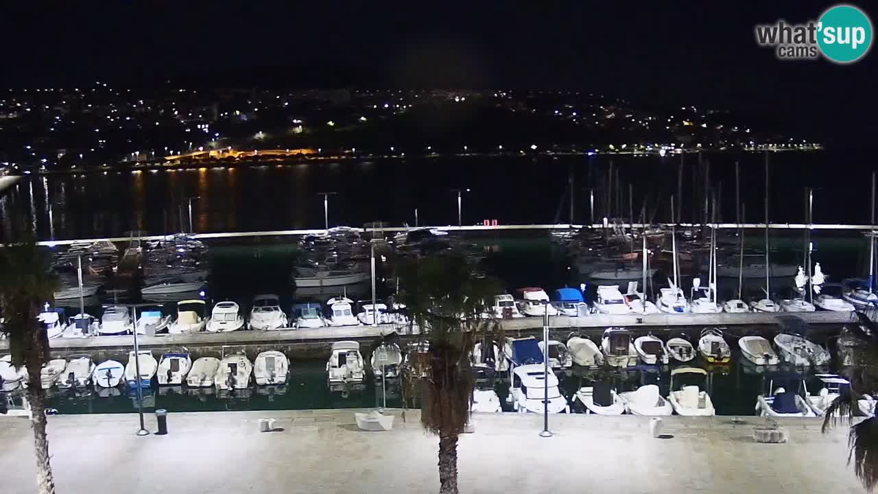 Camera en vivo Koper – puerto deportivo y paseo marítimo desde el Hotel Grand Koper