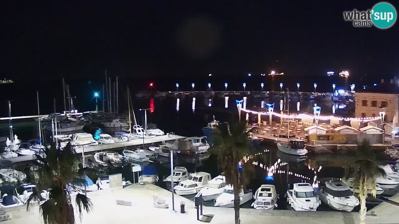 Camera en vivo Koper – puerto deportivo y paseo marítimo desde el Hotel Grand Koper
