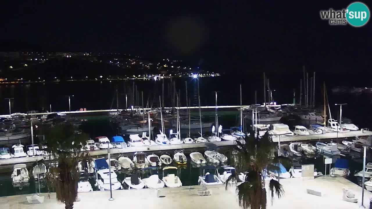 Webcam Koper – Panorama de la marina et de la promenade depuis le Grand Hotel Koper