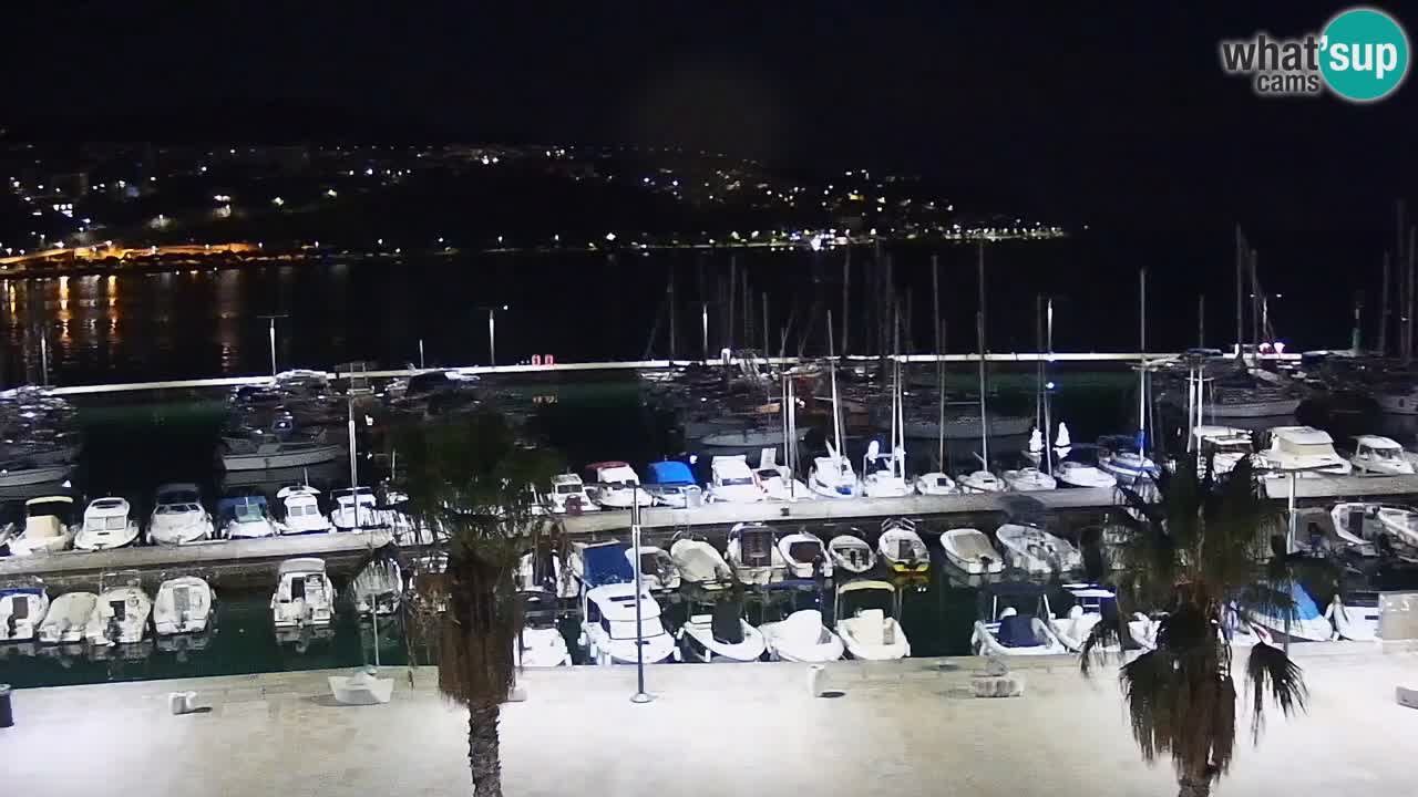 Webcam Koper – Panorama de la marina et de la promenade depuis le Grand Hotel Koper