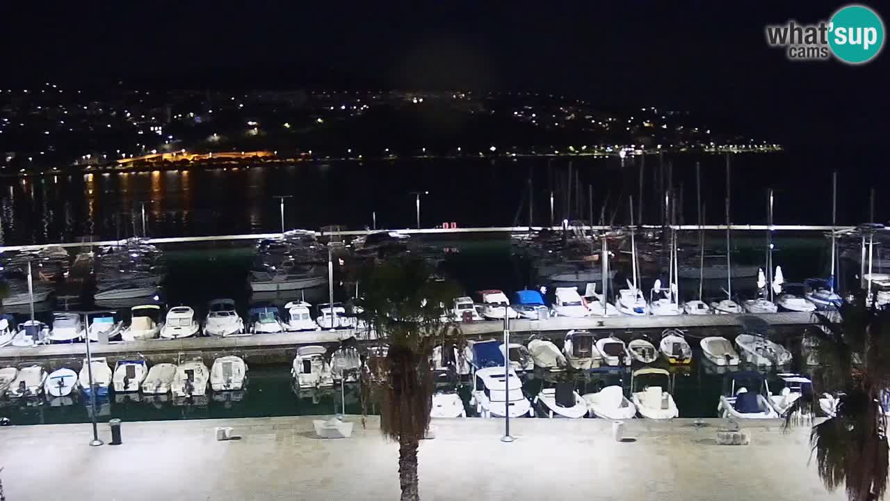 Camera en vivo Koper – puerto deportivo y paseo marítimo desde el Hotel Grand Koper