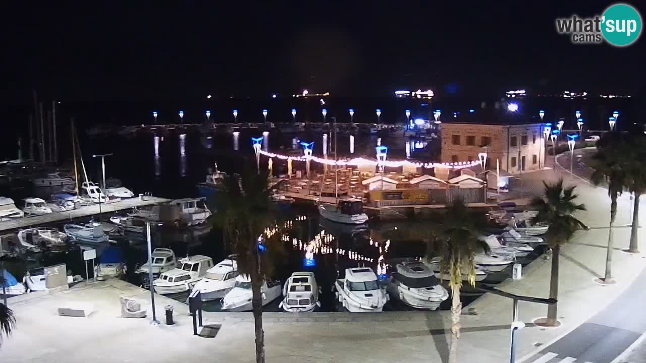 Camera en vivo Koper – puerto deportivo y paseo marítimo desde el Hotel Grand Koper