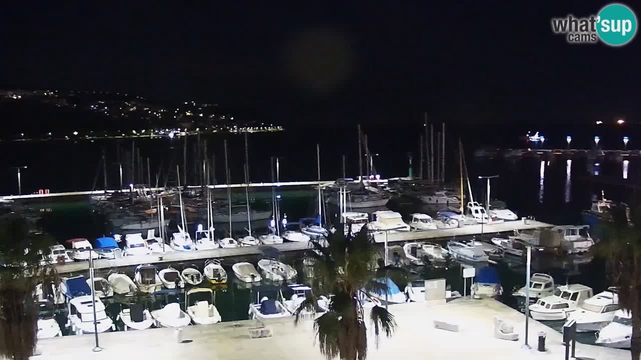 Web kamera Koper – marina i promenada – hotel Grand Koper