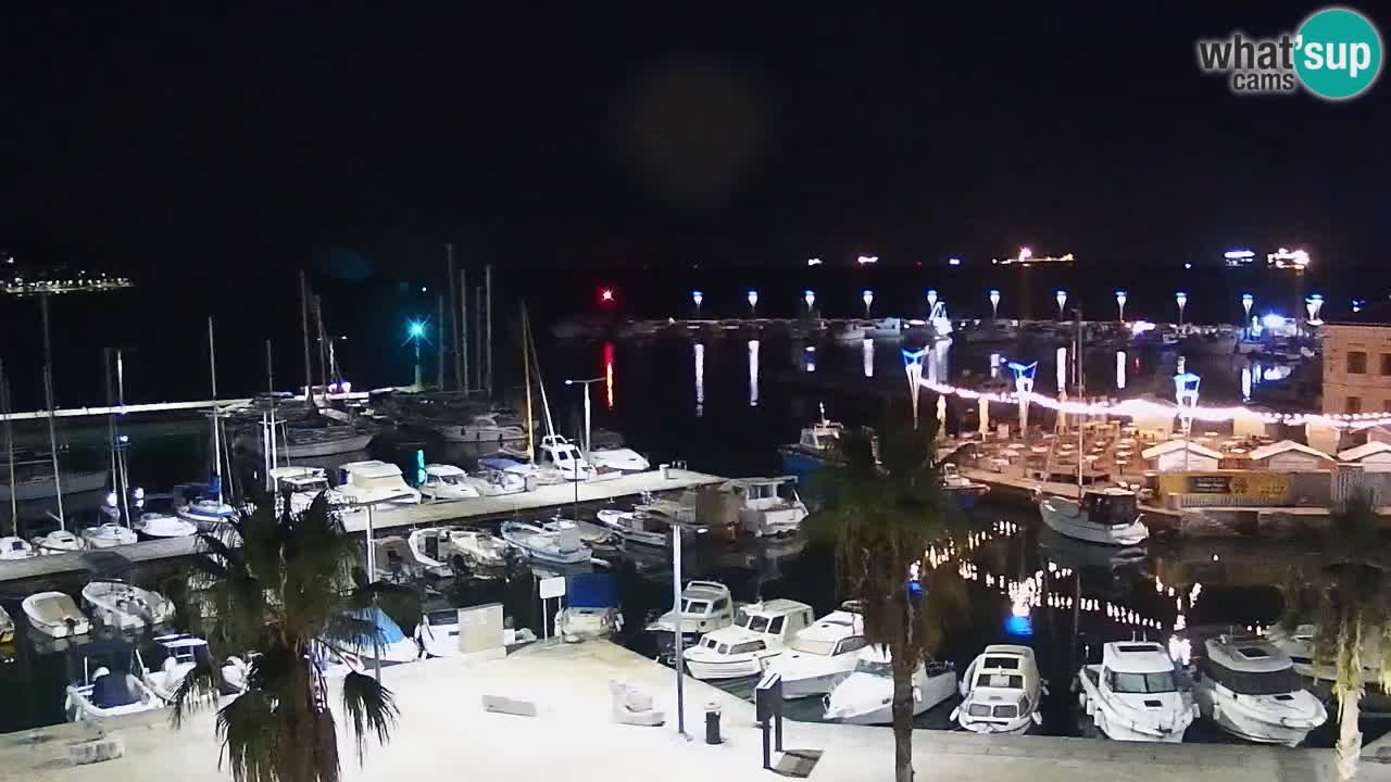 Spletna kamera Koper – Panorama na marino in promenado s Hotela Grand Koper