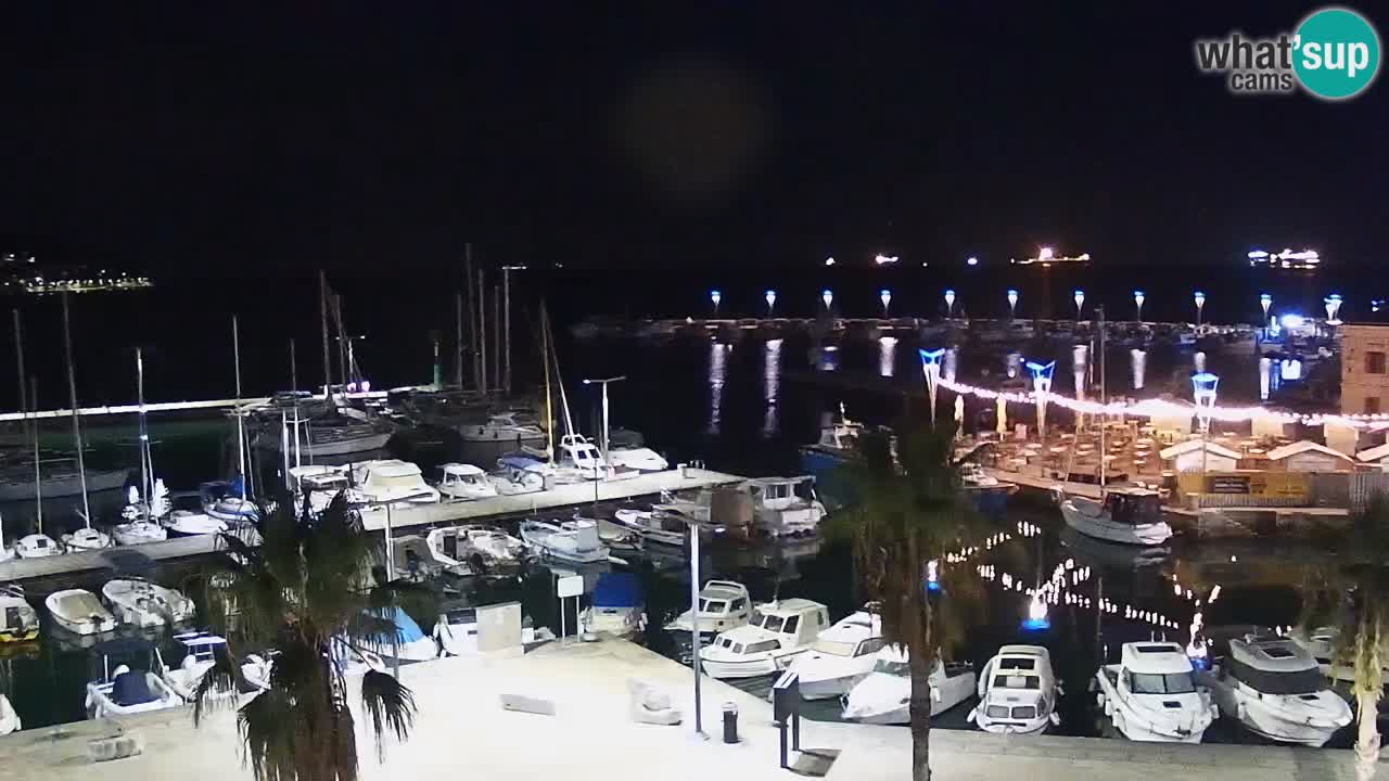 Camera en vivo Koper – puerto deportivo y paseo marítimo desde el Hotel Grand Koper