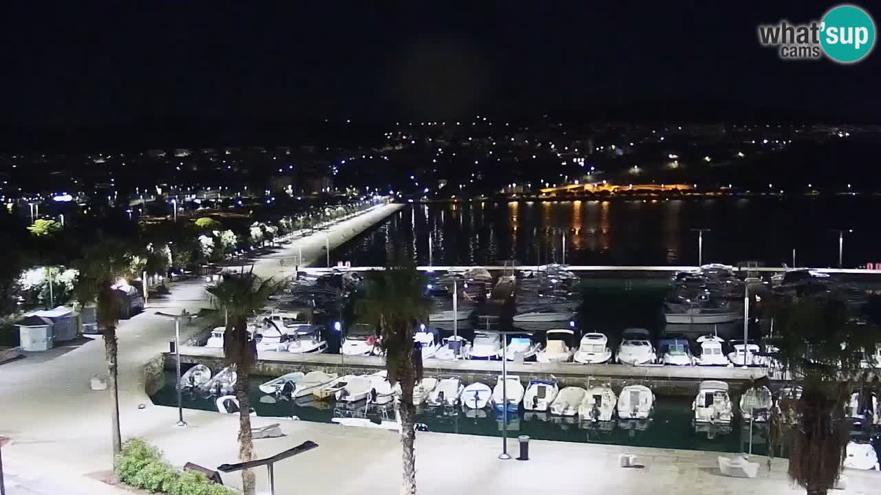 Webcam Koper – Panorama de la marina et de la promenade depuis le Grand Hotel Koper