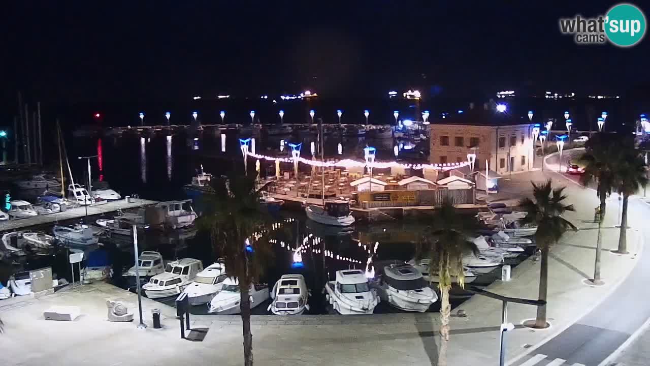 Webcam en direct du port de Koper – port de croisière et de fret – Slovénie