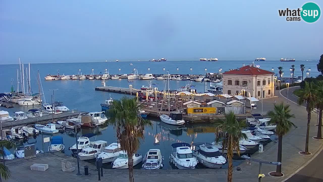 Der Hafen von Koper Live-Webcam – Kreuzfahrt- und Frachthafen – Slowenien