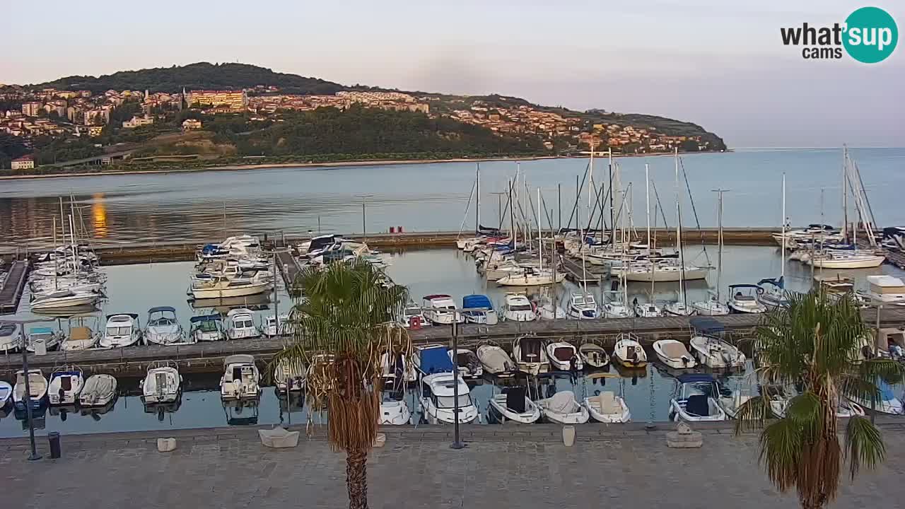 Webcam Capodistria – marina e lungo mare dall’Hotel Grand Koper